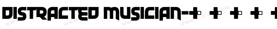 distracted musician字体转换
